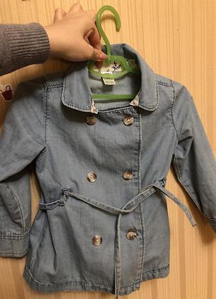 Стильний джинсовий піджак / тренч carter ' s