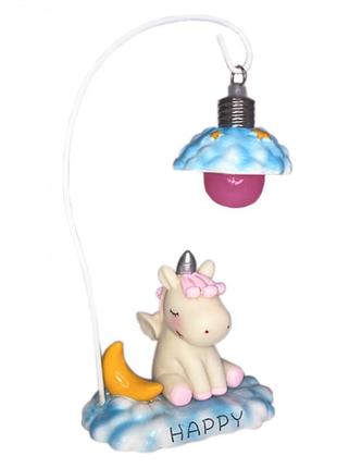 Нічний світильник unicorn lamp нічник — pink