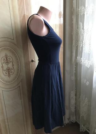 Платье миди esmara размер xs, сарафан натуральная ткань коттон, платье без рукава6 фото