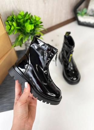 Стильные черные ботиночки2 фото