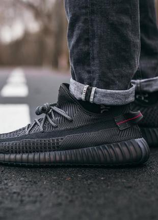 Кроссовки adidas yeezy boost 350 "black"3 фото