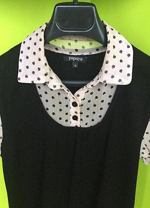 Блуза  papaya/трикотажна кофточка /двійка (імітація)‼️мін-не замовлення 175 грн‼️