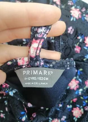 Гипюровый сарафан в цветочек на девочку 11-12 лет рост 152 см primark7 фото