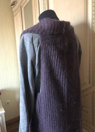 Стильный мохеровый жилет туника жилетка, натуральный мохер, plein sud jeanius