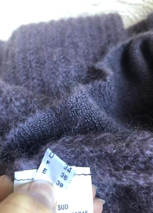 Стильный мохеровый жилет туника жилетка, натуральный мохер, plein sud jeanius