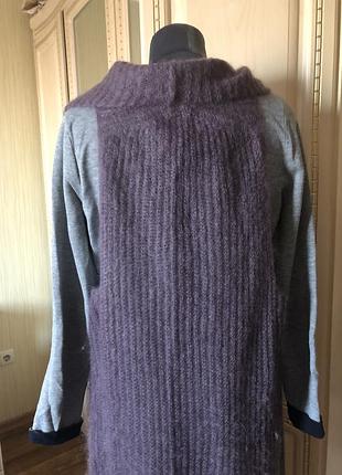 Стильный мохеровый жилет туника жилетка, натуральный мохер, plein sud jeanius