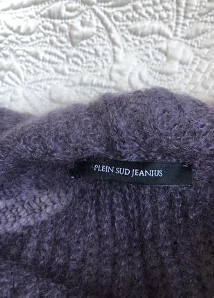 Стильный мохеровый жилет туника жилетка, натуральный мохер, plein sud jeanius