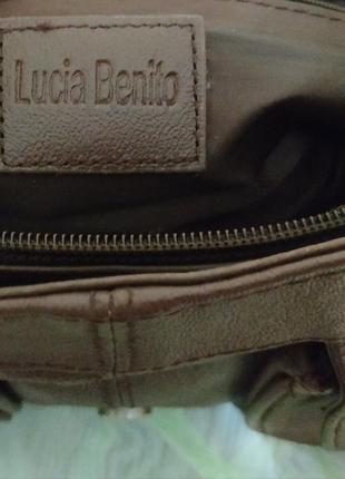 Фирменная комбинированная сумка от lucia benito7 фото