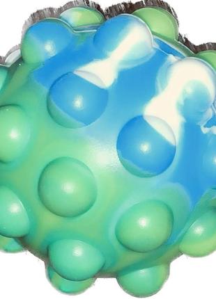 Антистрес-м'ячик для зняття стресу по-дит pop it зелений