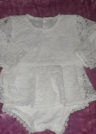 Боди платье для девочки