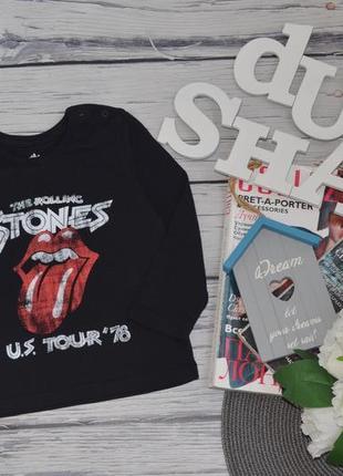 12-18 м 80-86 см фирменный оригинальный лонгслив кофтолка the rolling stones george2 фото