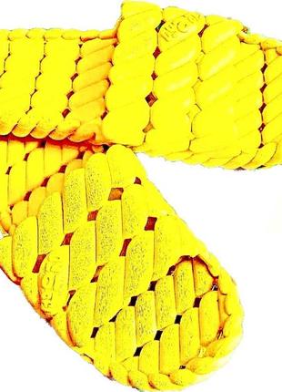 Шлепанцы женские неоновые желтые  38 размер1 фото
