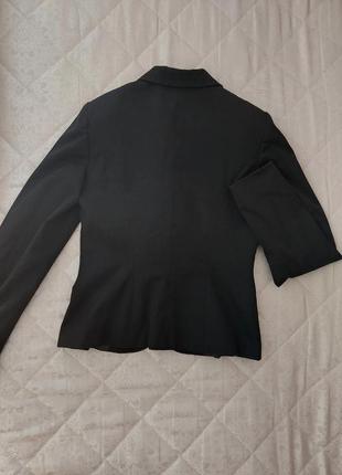 Базовый черный пиджак блейзер natali bolgar вискоза шерсть3 фото