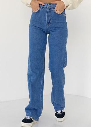 Трендовые джинсы трубы, прямые джинсы2 фото