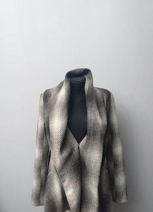 Жакет пальто асиметричне шерсть cotton colors extra