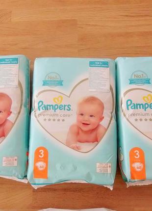 Подгузники pampers premium care размер 3 midi 6-10 кг