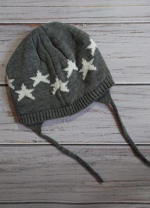 Дитяча зимова шапка, шапка на малюка, шапочка на хлопчика, euro 62/68 (2 - 6 міс), lupilu, німеччина3 фото