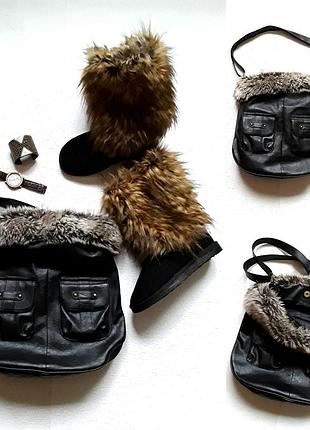 Винтажная сумка из экокожи