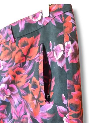 Котонові штани з квітковим малюнком10 фото