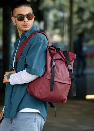 Чоловічий рюкзак ролл sambag rolltop milton бордо