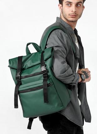 Мужской рюкзак ролл sambag rolltop zard зеленый2 фото