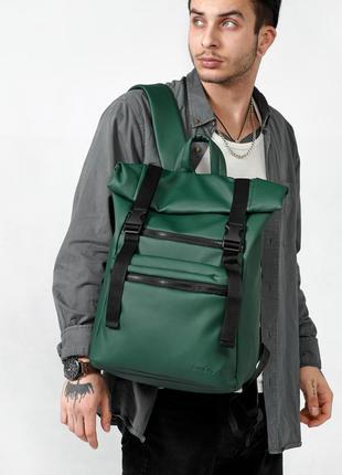 Мужской рюкзак ролл sambag rolltop zard зеленый5 фото