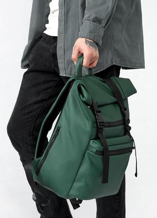 Мужской рюкзак ролл sambag rolltop zard зеленый10 фото