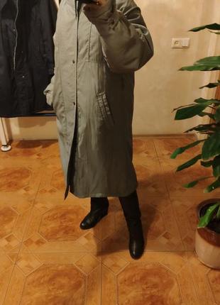 Трендовое оверсайз объемное пальто пуховик трентч плащ стеганое с утеплителем куртка8 фото