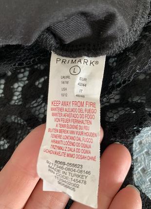 Кружевное боди primark р.l8 фото