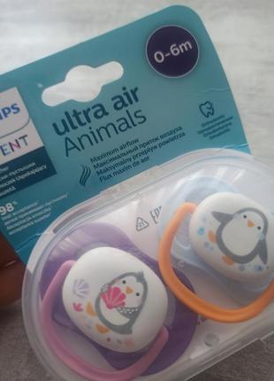 1/1

пустышка для девочки philips avent ultra air animal, 6-18 месяцев, 2 шт3 фото