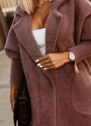 Пальто альпака оверсайз летучая мышь турция 🇹🇷