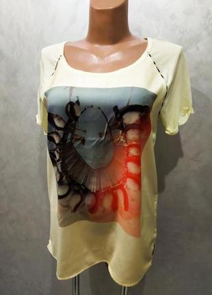 475.неверного качества футболка-блуза стильного премиум бренда из нидерландов maison scotch2 фото