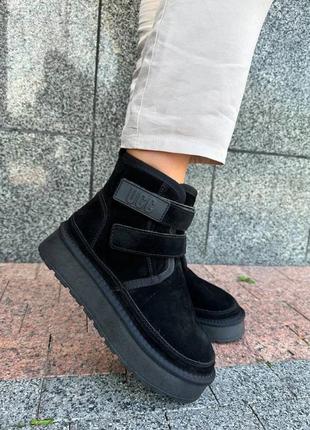 Натуральні угги на липучках ugg