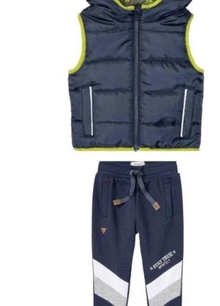 Комплект для хлопчика lupilu жилетка спортивні штани з начосом