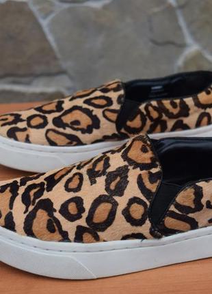 Слипоны river island (англия)  кожа прошитые р.37