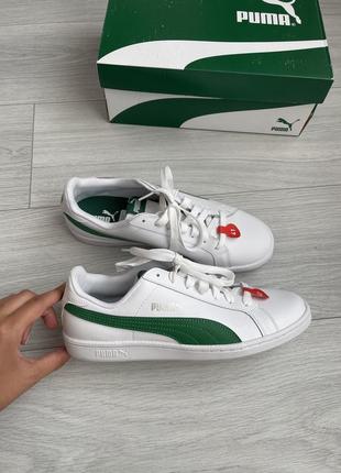 Белые кеды puma smash v2 l8 фото