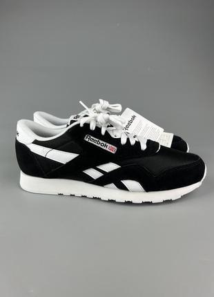 Фирменные кожаные кроссовки reebok classic nylon1 фото