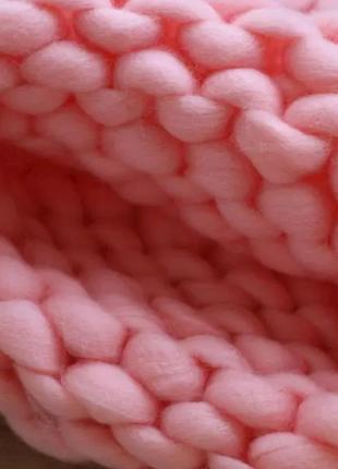 Шапка гельсинки крупного в'язання рожева, унісекс wuke one size9 фото