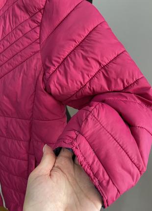 Куртка детская розовая осенняя демисезонная 140 см 9/10/11 лет4 фото