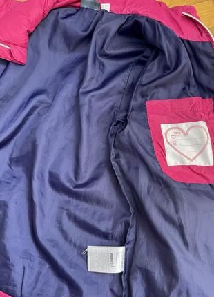 Куртка детская розовая осенняя демисезонная 140 см 9/10/11 лет7 фото