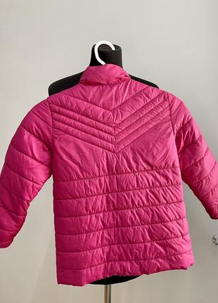 Куртка детская розовая осенняя демисезонная 140 см 9/10/11 лет6 фото