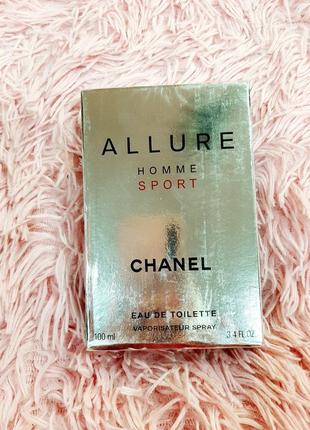 Allure homme sport 100ml абсолютно новая запечатанная мужская  вода. !!!