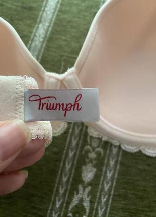 Шикарный, базовый, бюстгальтер, нежно персикового цвета, от дорогого бренда: triumph 😤6 фото