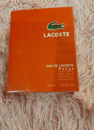 Хит! модный современный парфюм lacoste eau de l.12.12 rouge 100ml абсолютно новый запечатан (лиц.)