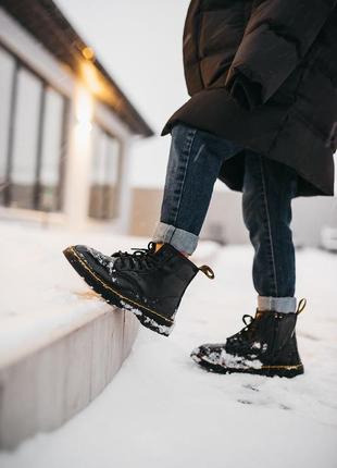 Крутейшие детские ботинки dr. martens classic black унисекс 26-35 р чёрные демисезон5 фото