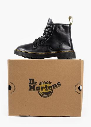 Крутейшие детские ботинки dr. martens classic black унисекс 26-35 р чёрные демисезон8 фото