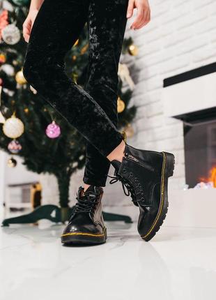 Крутейшие детские ботинки dr. martens classic black унисекс 26-35 р чёрные демисезон4 фото