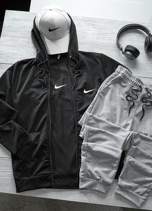 Nike зиппер + штаны +футболка + кепка9 фото