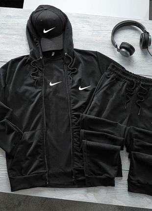 Nike зиппер + штаны +футболка + кепка