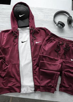 Nike зиппер + штаны +футболка + кепка6 фото